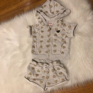 Juicy Couture 2 piece terry set 2T 3T girls